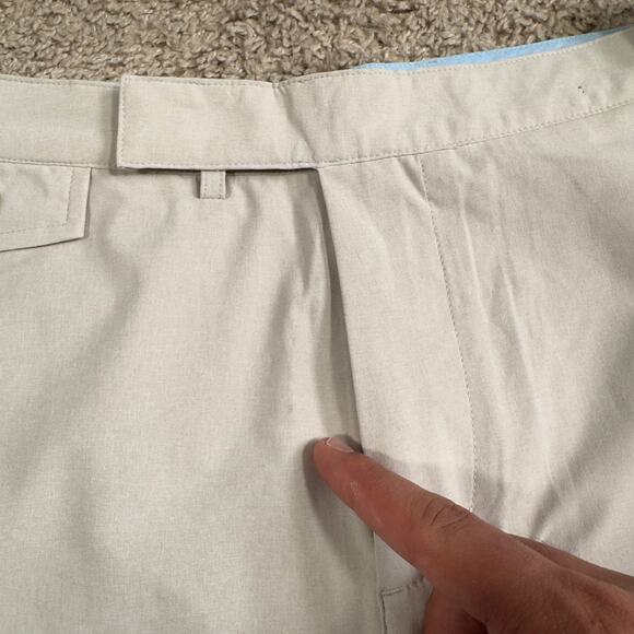 B DRADDY Oh-Dog Shorts Size 34 Oyster Heather Performance Golf Polyester NWT - Picture 3 of 9